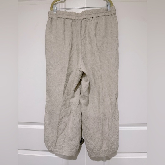 J Crew Wide Leg Seaside Pant In Linen AY501 sz XL - Picture 5 of 8